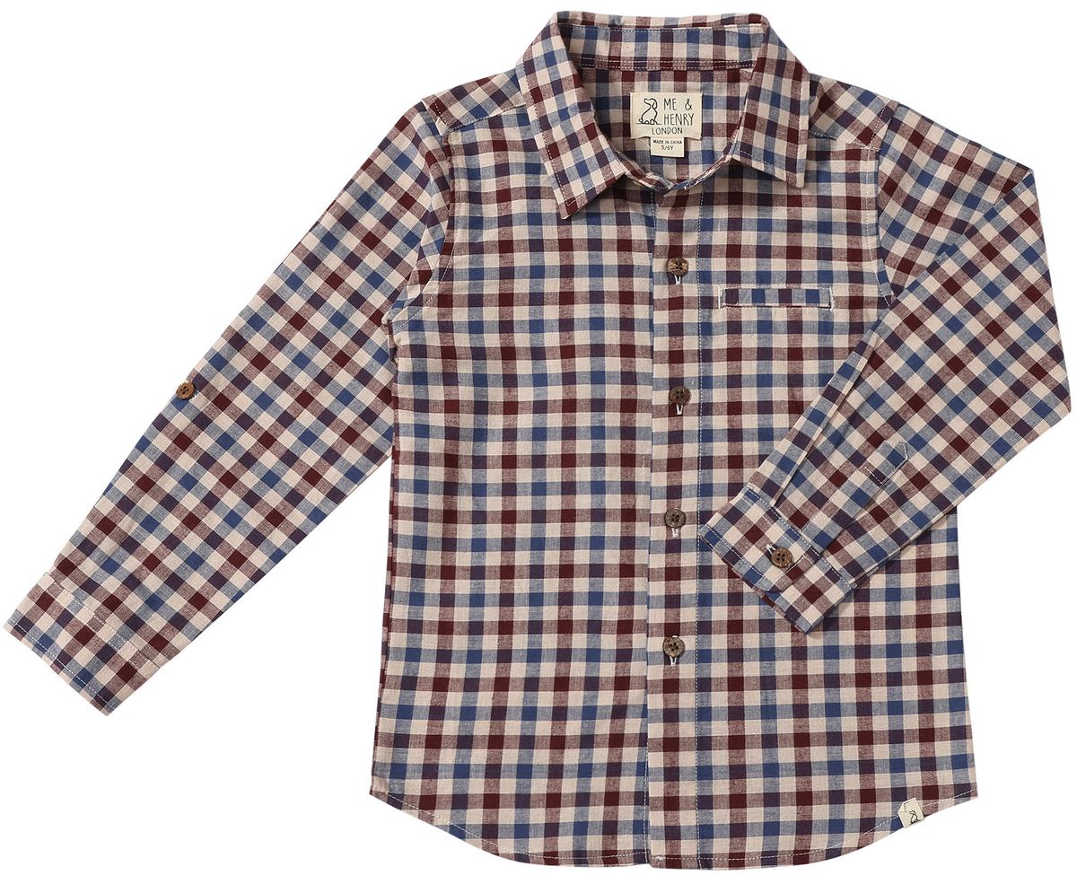 Atwood Shirt - Blue/Burgundy/Cream