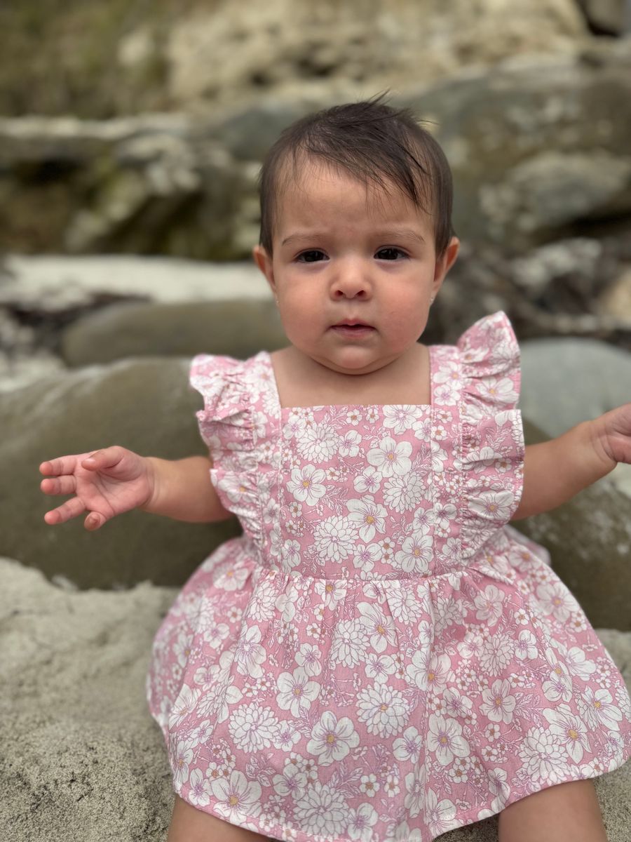 Casey Onesie Dress - Pink Floral