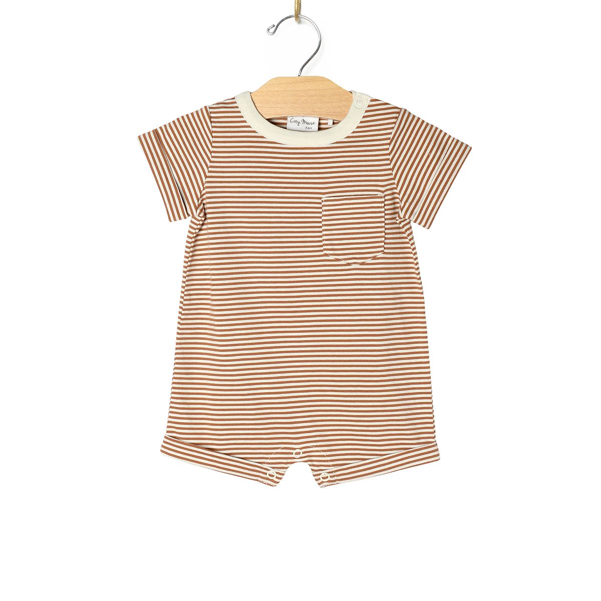 Romper - Toffee Stripe