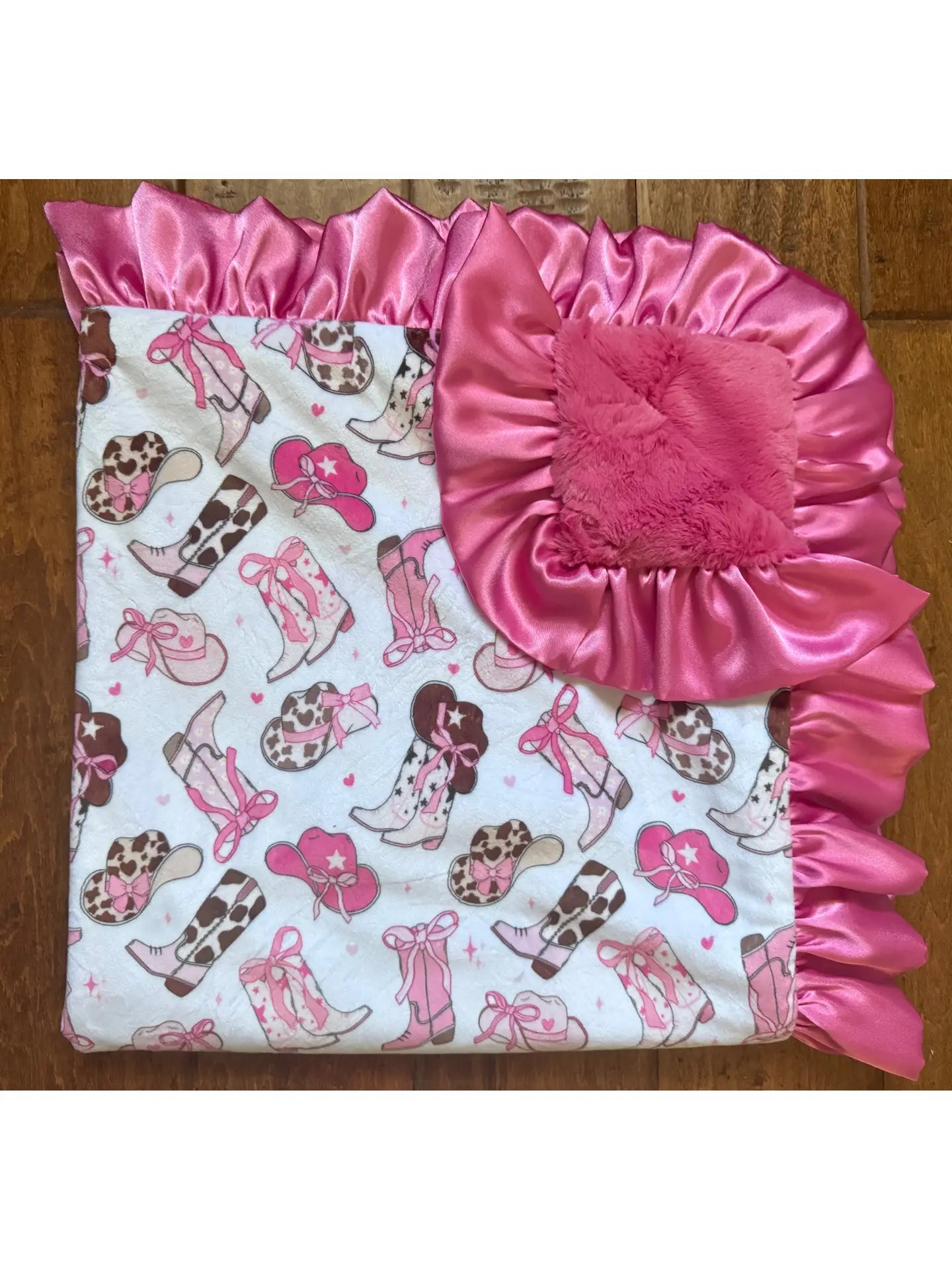 Cowgirl Cutie Receiving Blanket