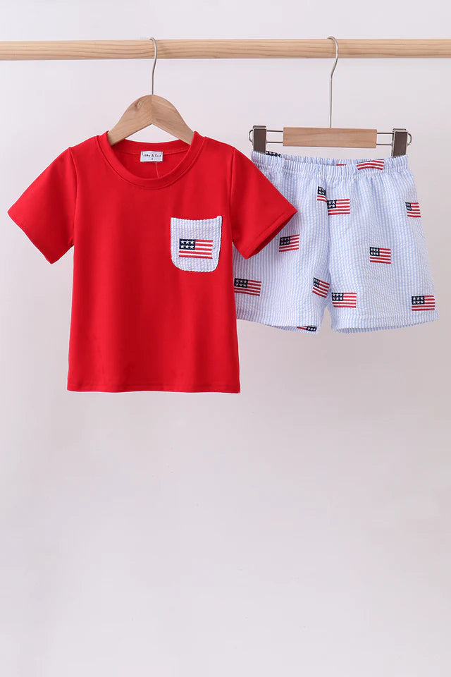 Flag Shorts Set