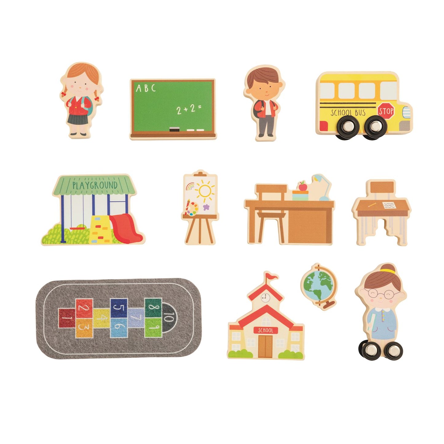 School Wood Toy Set