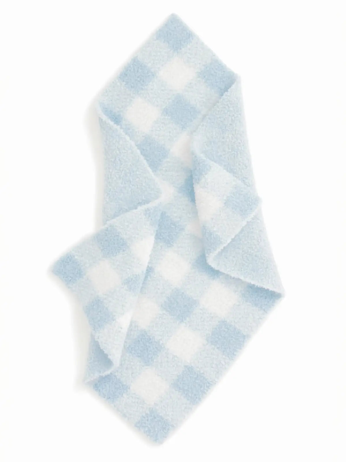 Phufy Bliss Gingham Mini Blanket - Cloud Blue