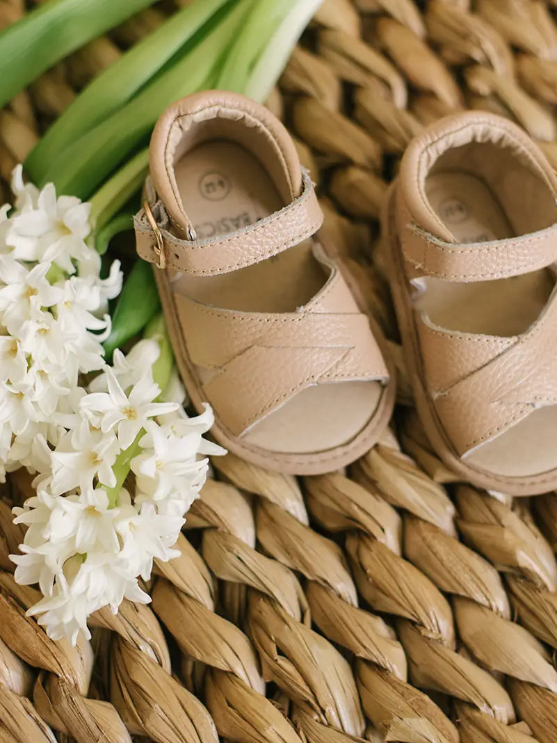 Tan Leather Baby Sandals