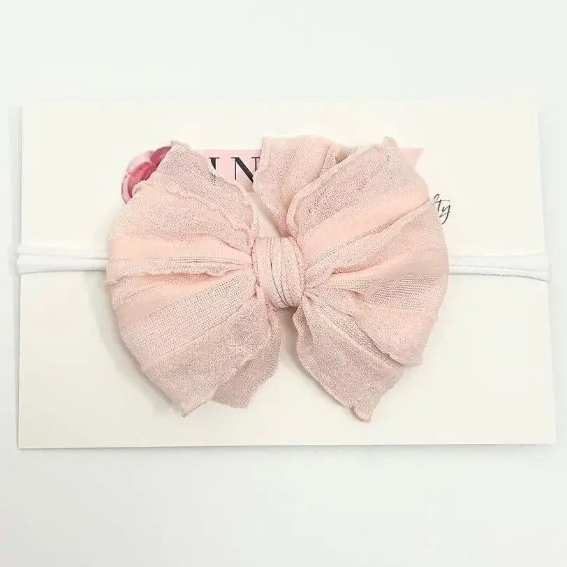 Mini Ruffled Headband - ballet