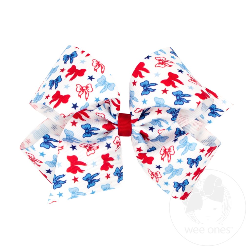 Patriotic Bows Hair Bow