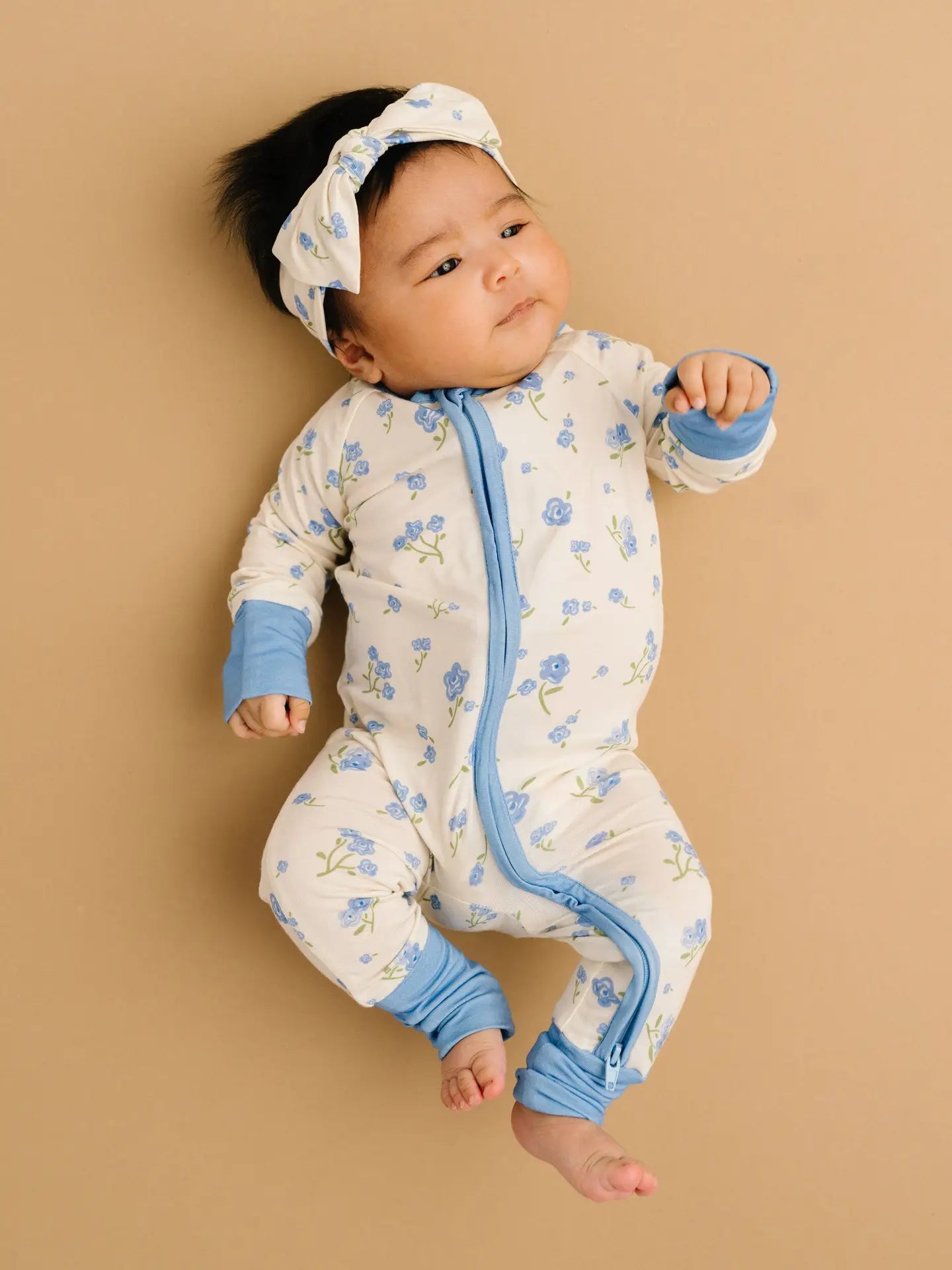 Blue Blooms Bamboo Sleeper