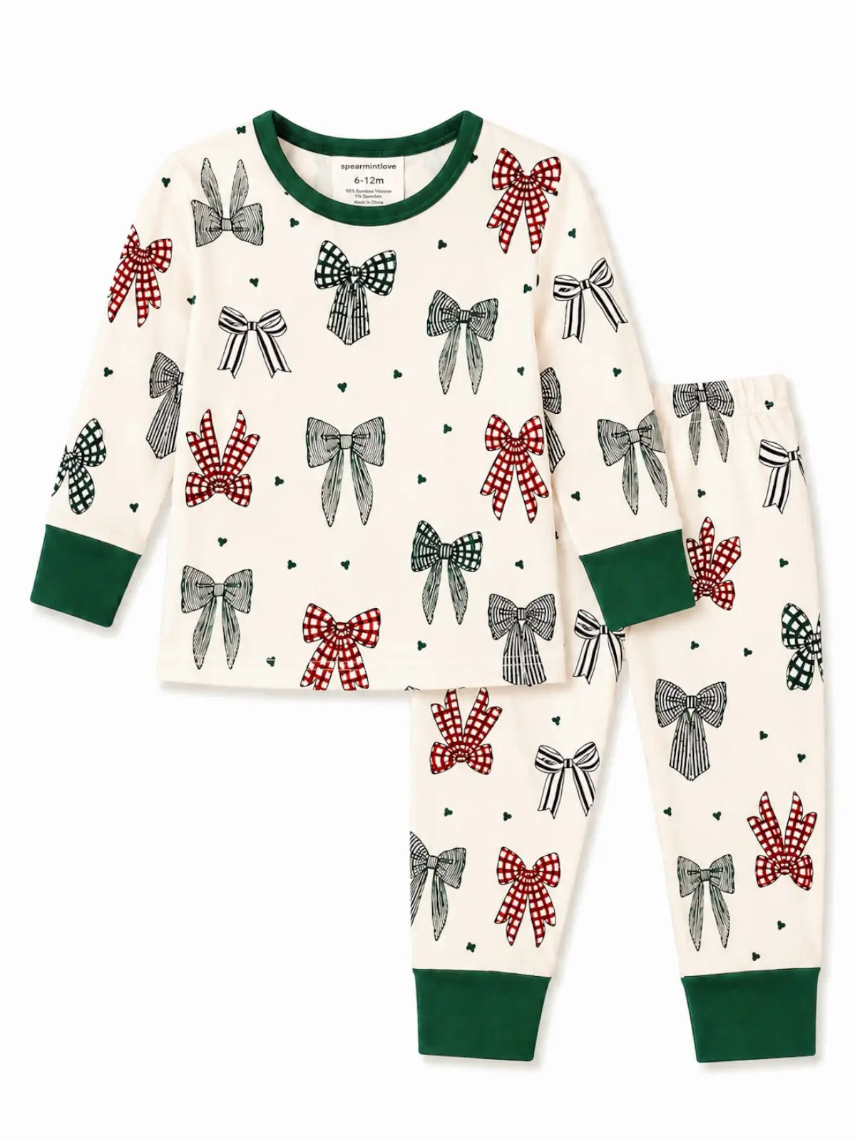 Christmas Bows 2-pc Pajama