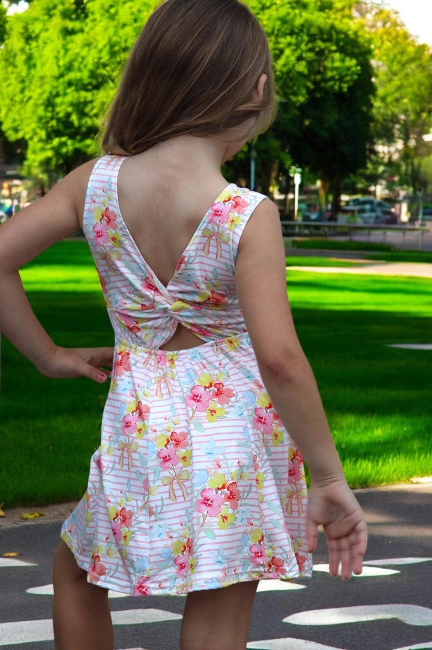 Floral Stripe Active Dress