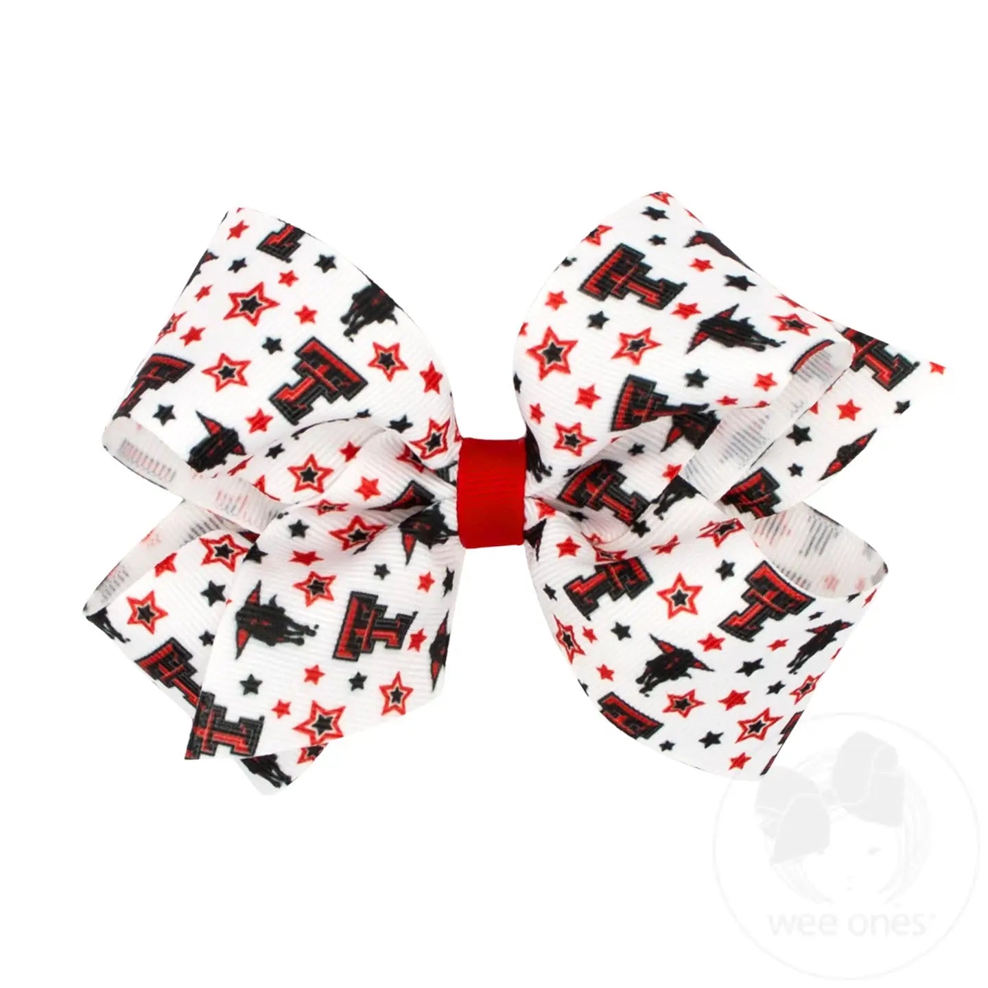 Medium Texas Tech Star Print Bow
