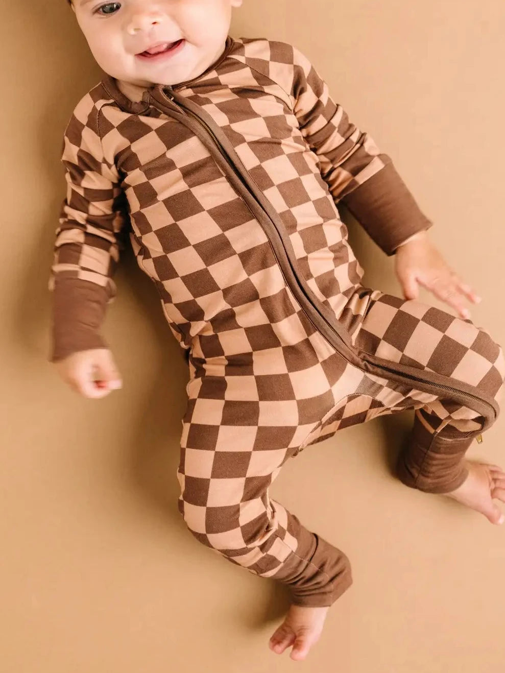 Espresso Check Bamboo Sleeper