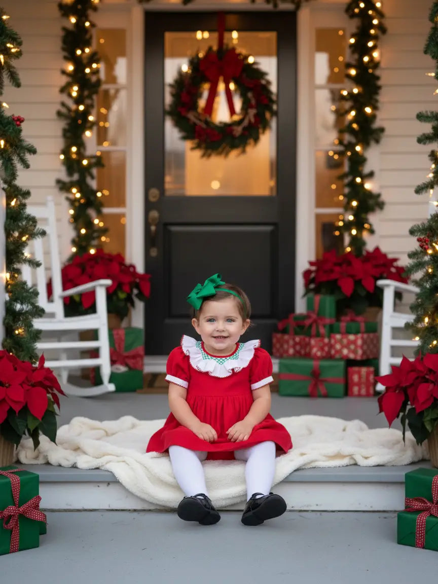 Mistletoe Moments Smocked Dress and Bloomer