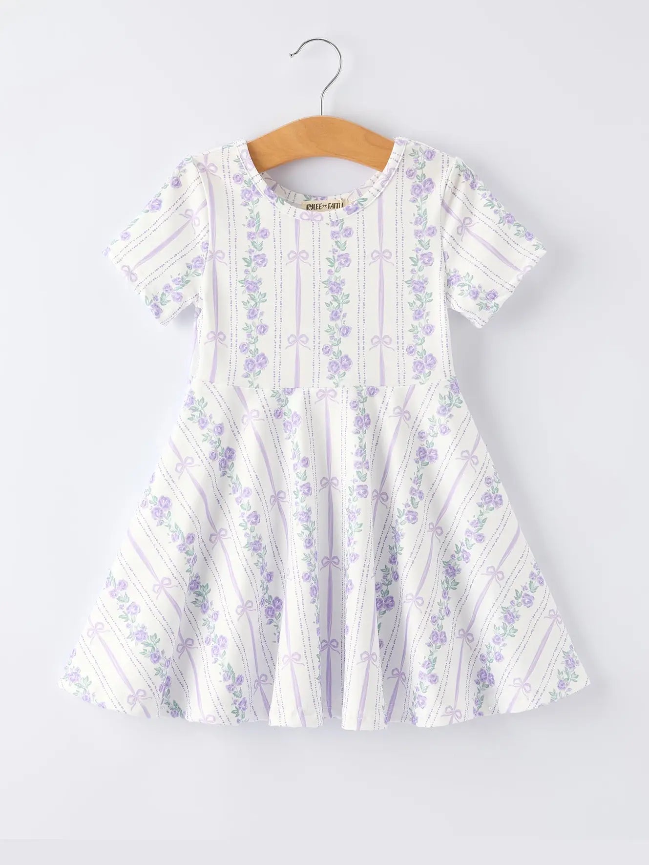 Floral Bow Stripe Dress