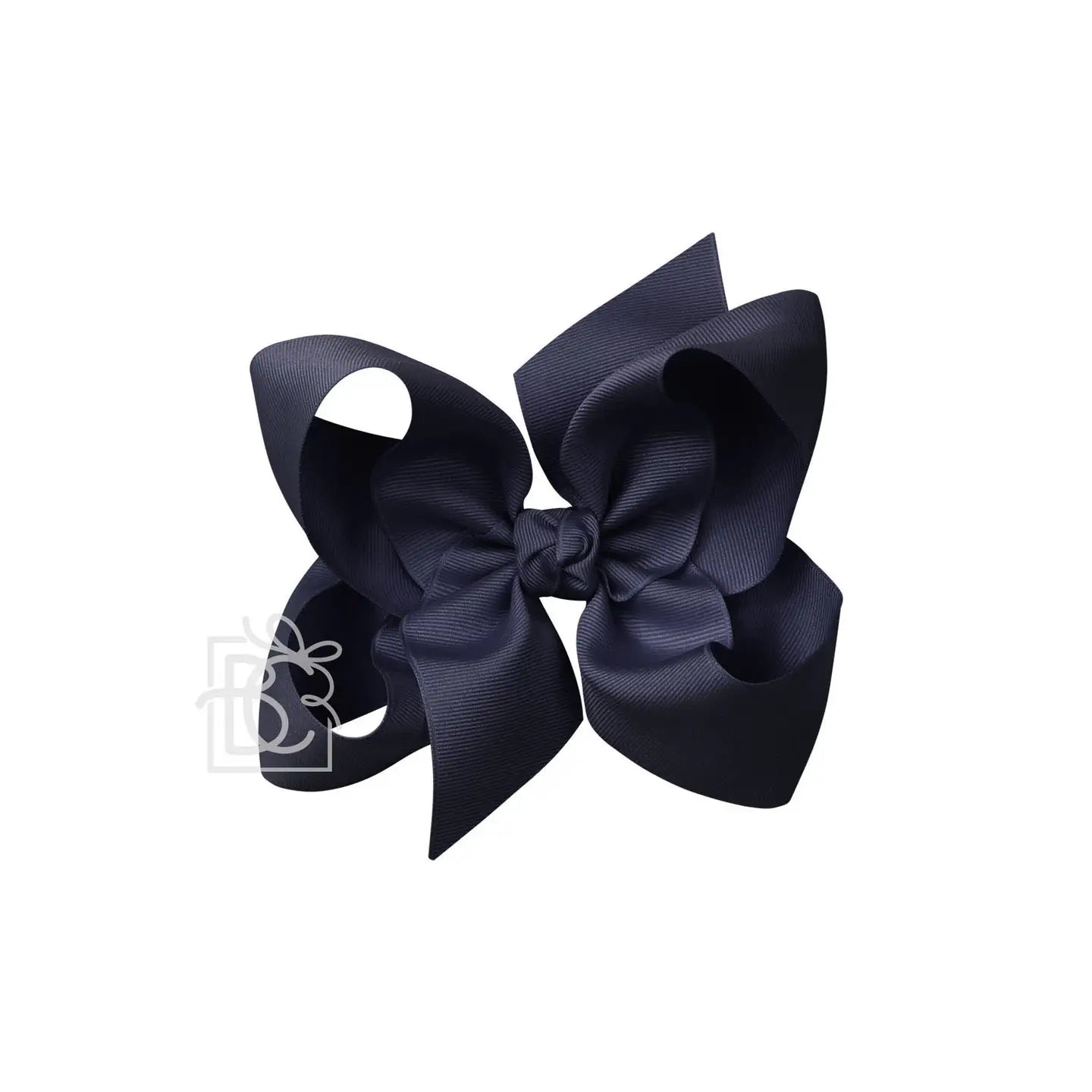 6.5" Dark Navy Grosgrain Bow