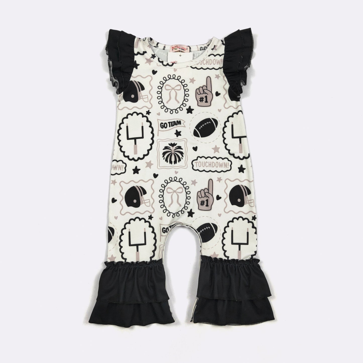 Black Go Team Romper