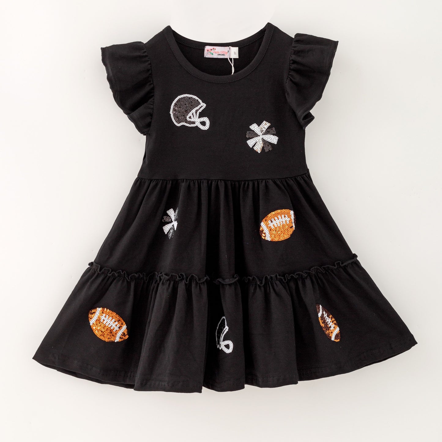 Black Football Sequin Dress