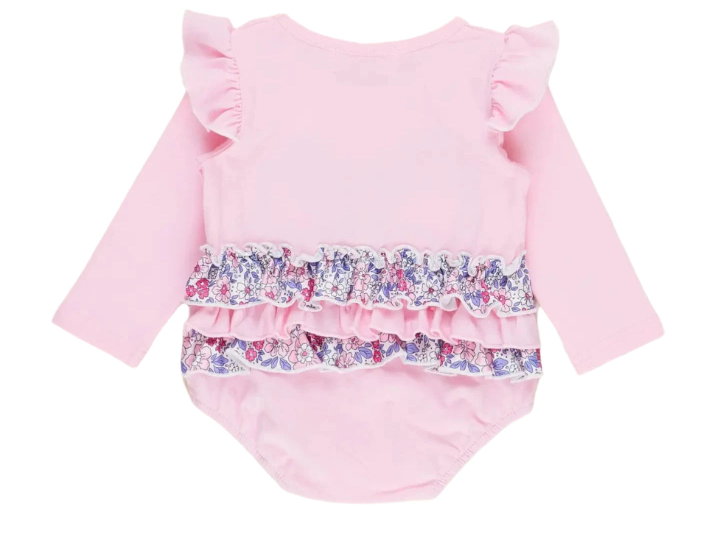 Purple Bow Applique Romper