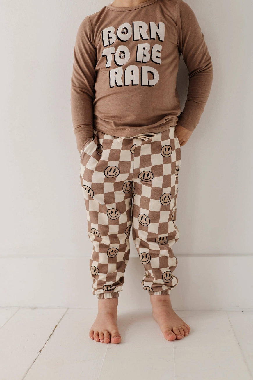 Smiley Check Joggers