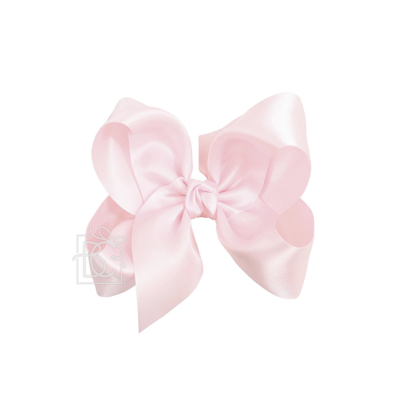 5.5" Satin Bow - Powder Pink