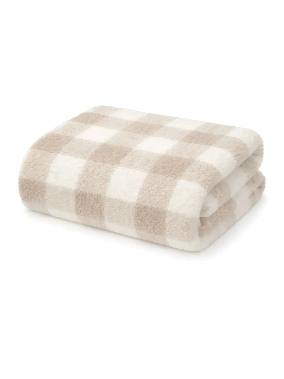 Phufy Bliss Gingham Blanket - Pebble