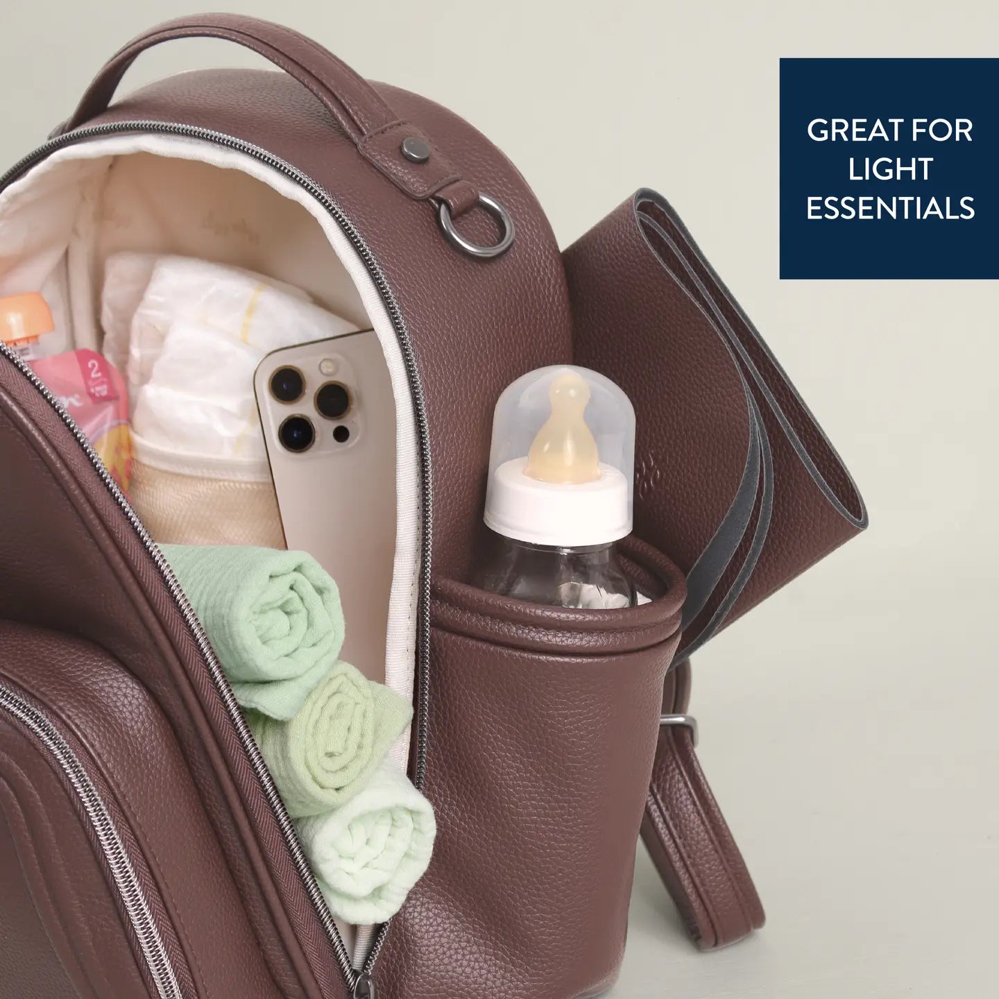 Espresso Itzy Mini Plus Diaper Bag