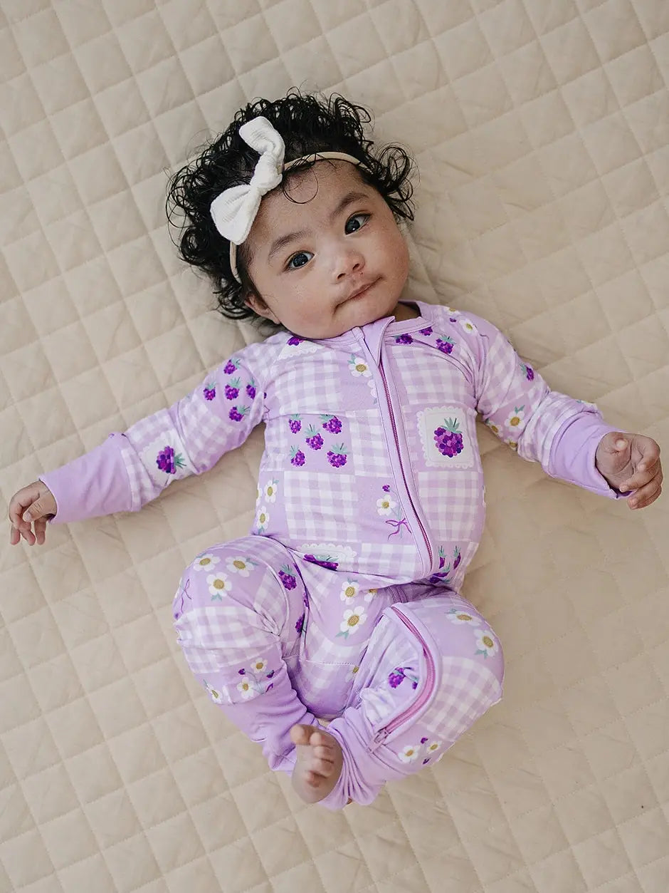 Raspberry Zip Romper