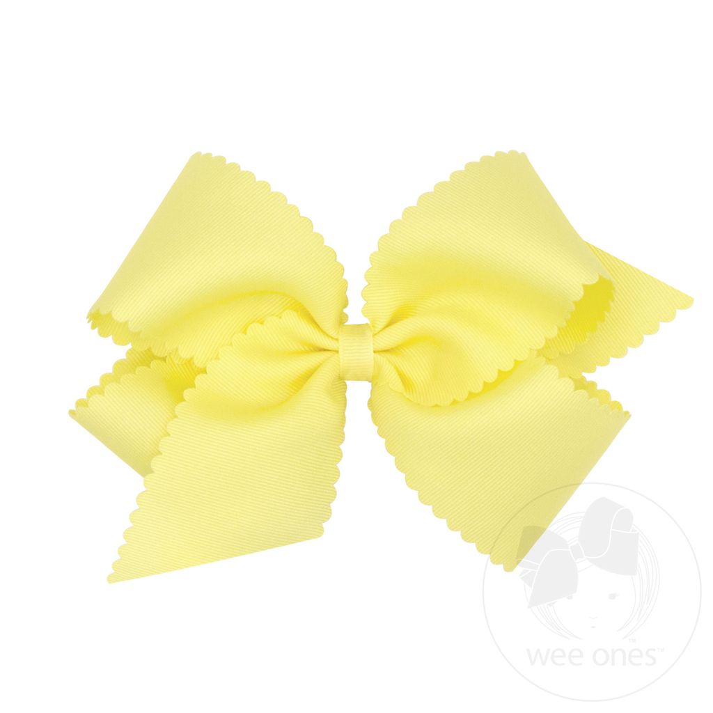 King Scallop Bow - Light Yellow