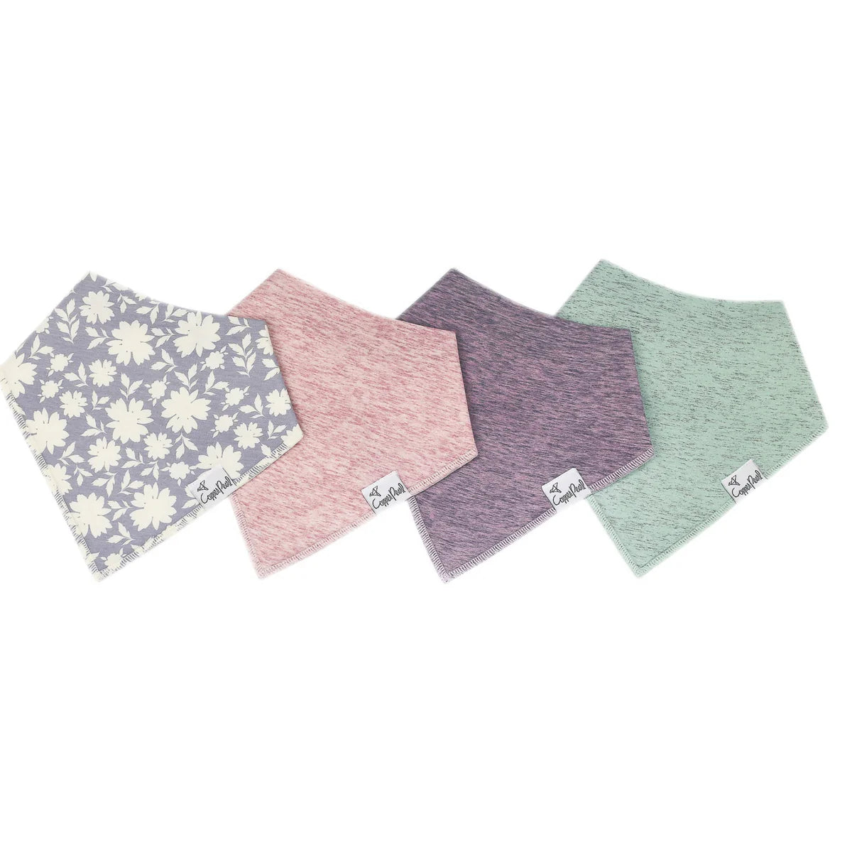 Copper Pearl Bandana Bib Set (4-pack) - Lacie