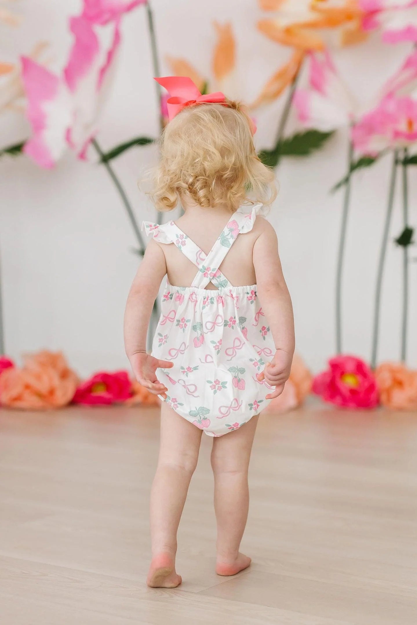 Berries & Bows Cross Back Romper