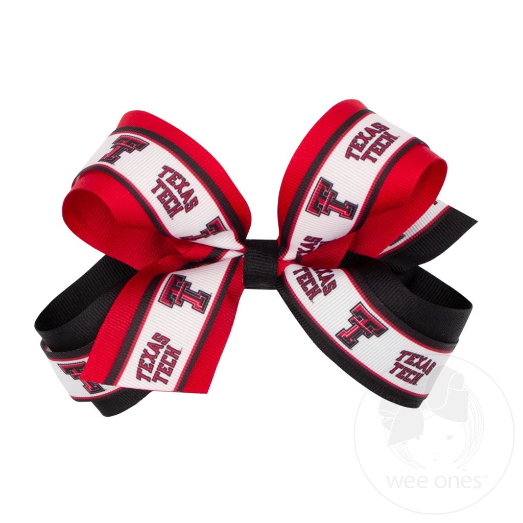 Texas Tech Ribbon Hair Bow