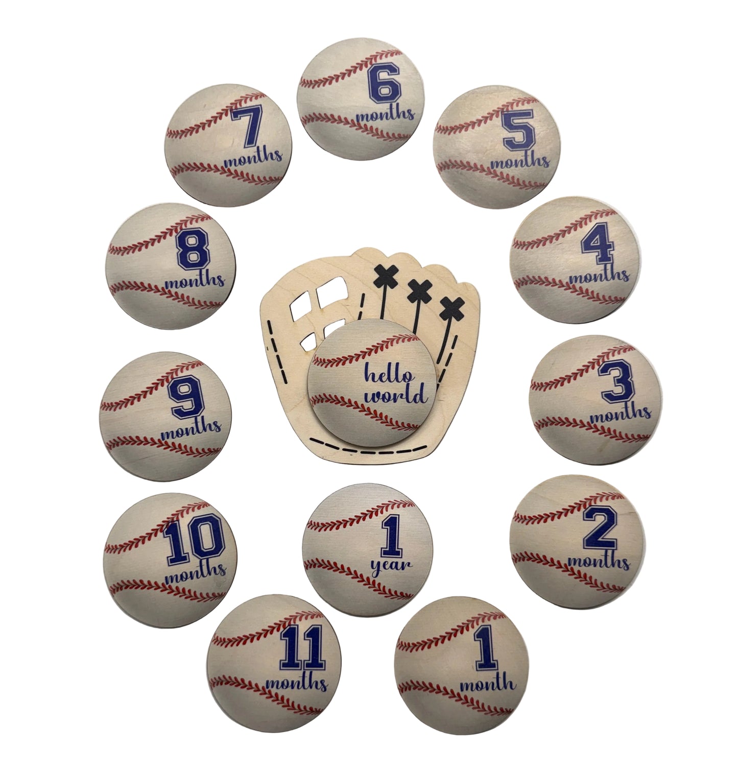 Monthly Milestones - Baseball Glove