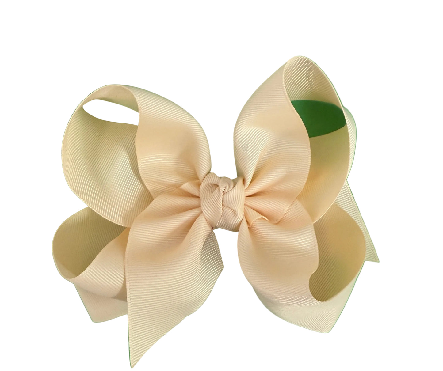 5.5" Ecru Grosgrain Bow