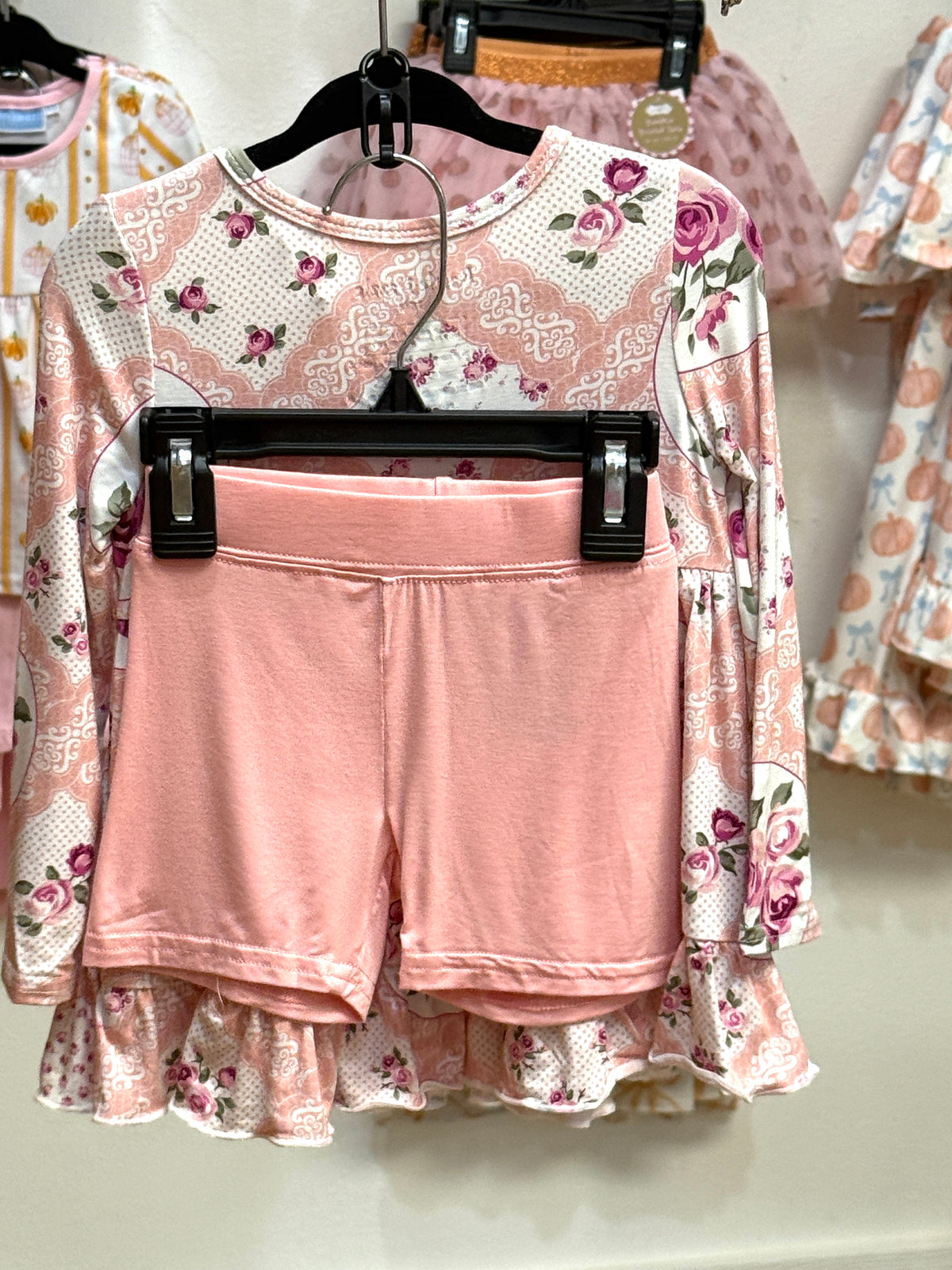 Pink Floral Dress w/shorts