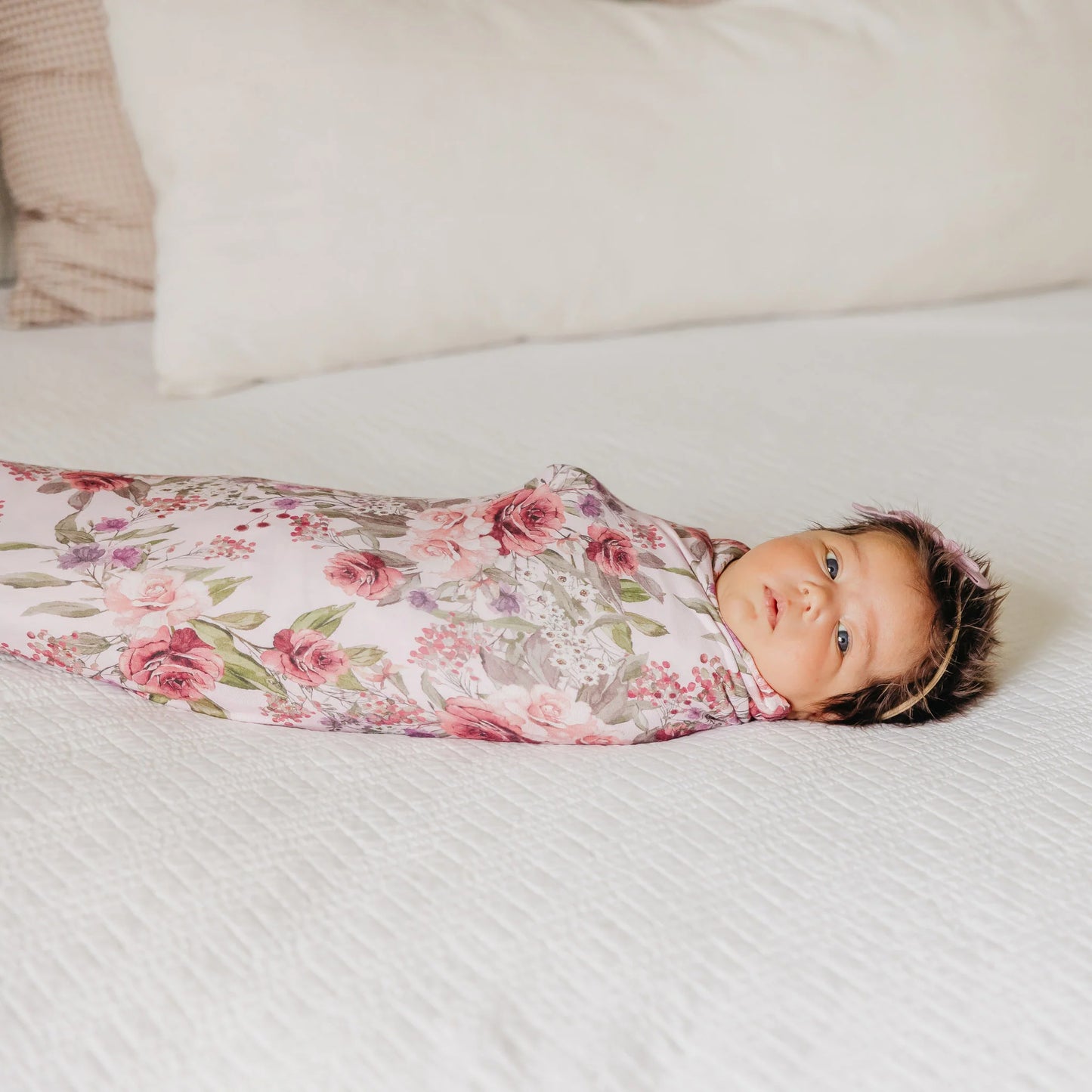 Copper Pearl Knit Swaddle Blanket - Deborah