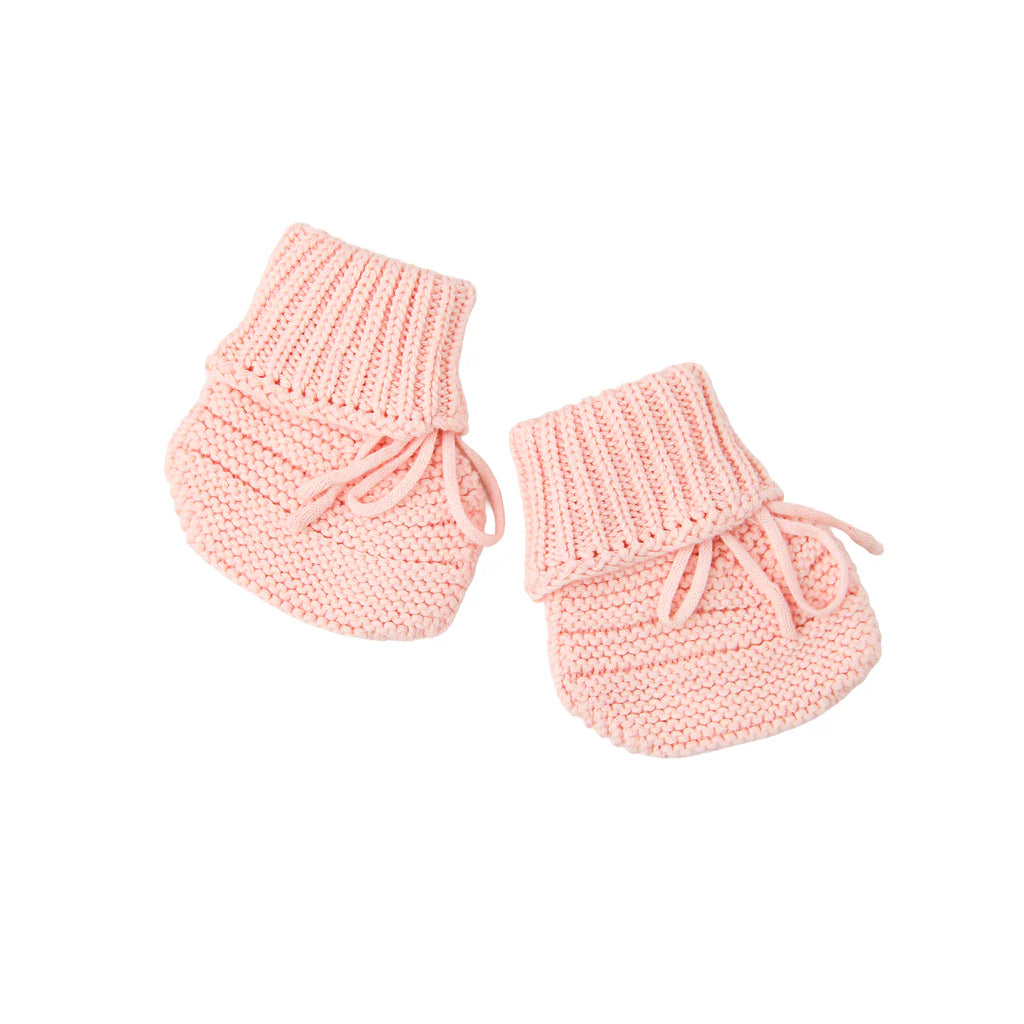 Light Pink Knit Booties