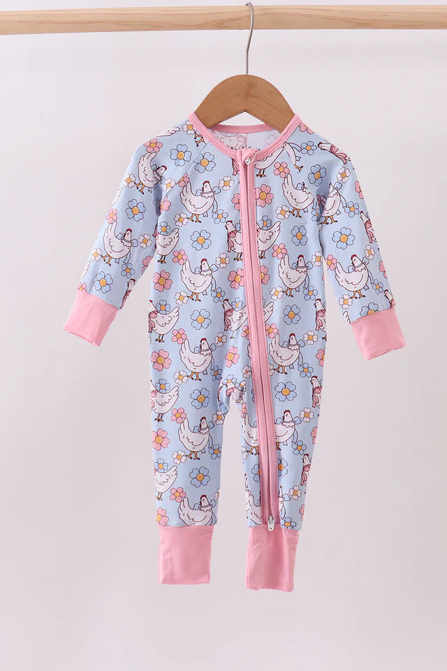 Blue Chicken Bamboo Sleeper