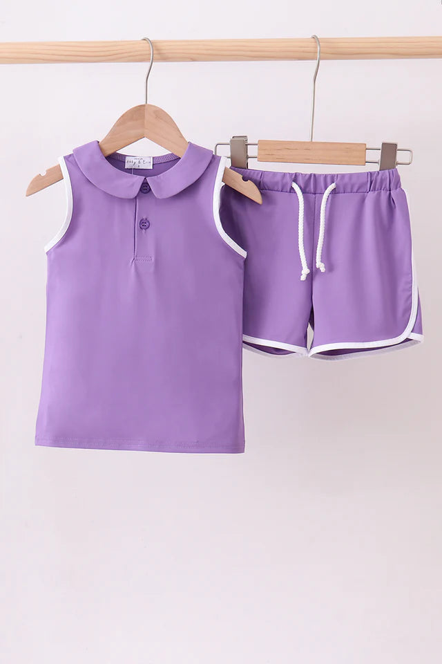 Purple Short Set