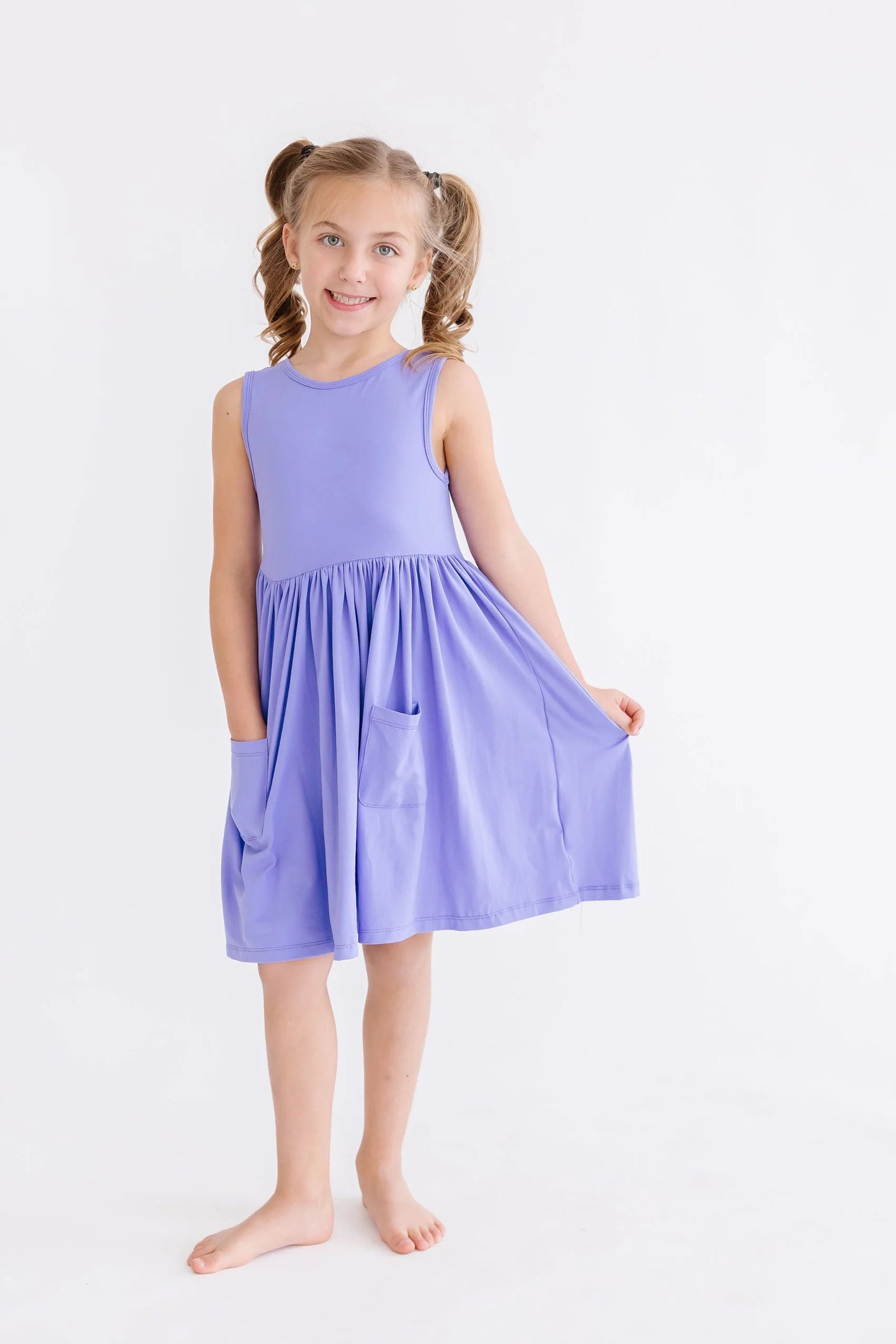 Periwinkle Tank Twirl Dress
