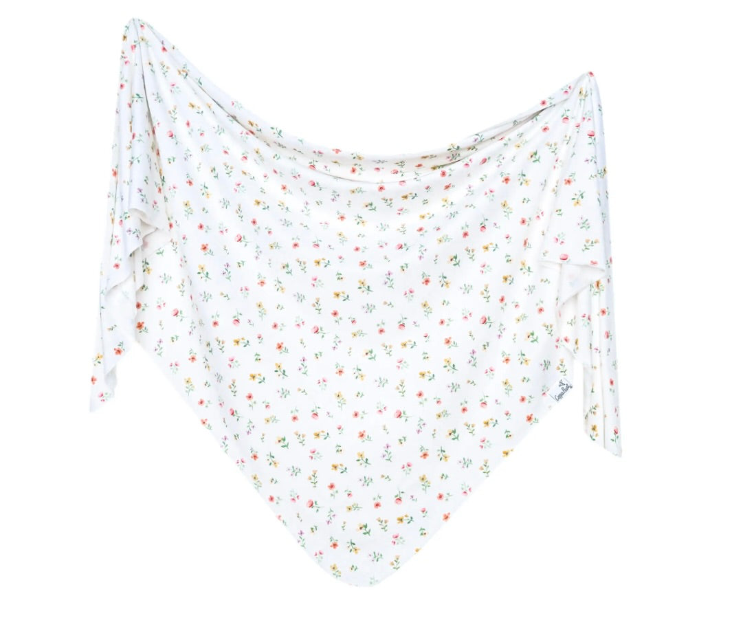 Copper Pearl Knit Swaddle Blanket - Eloise