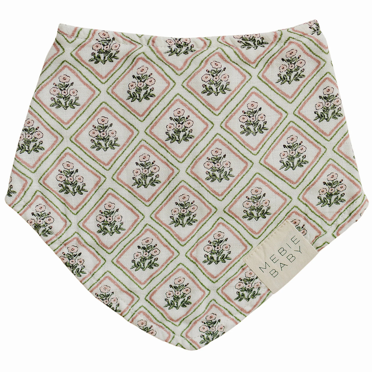 Country Garden Floral Muslin Bib