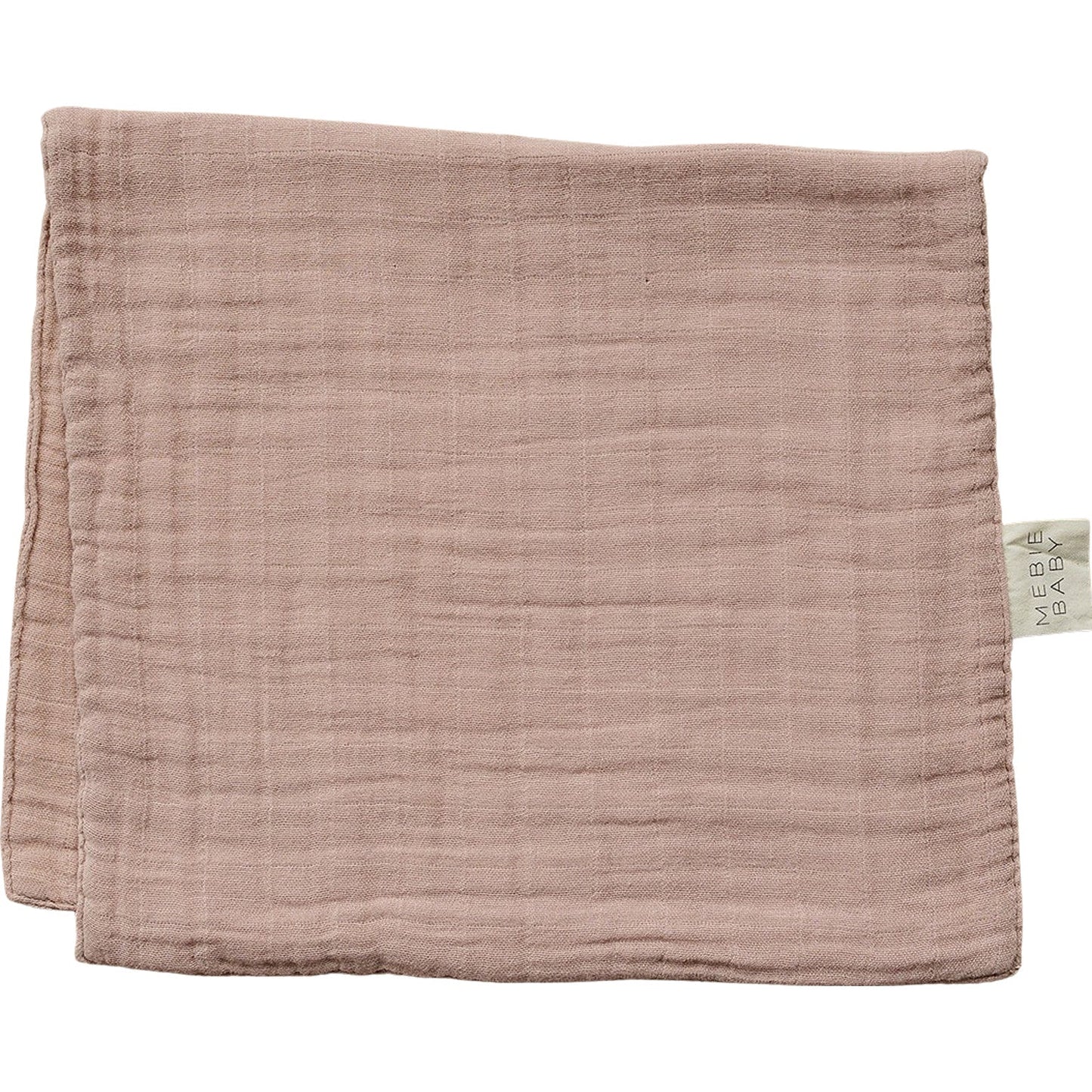 Dusty Rose Muslin Burp Cloth