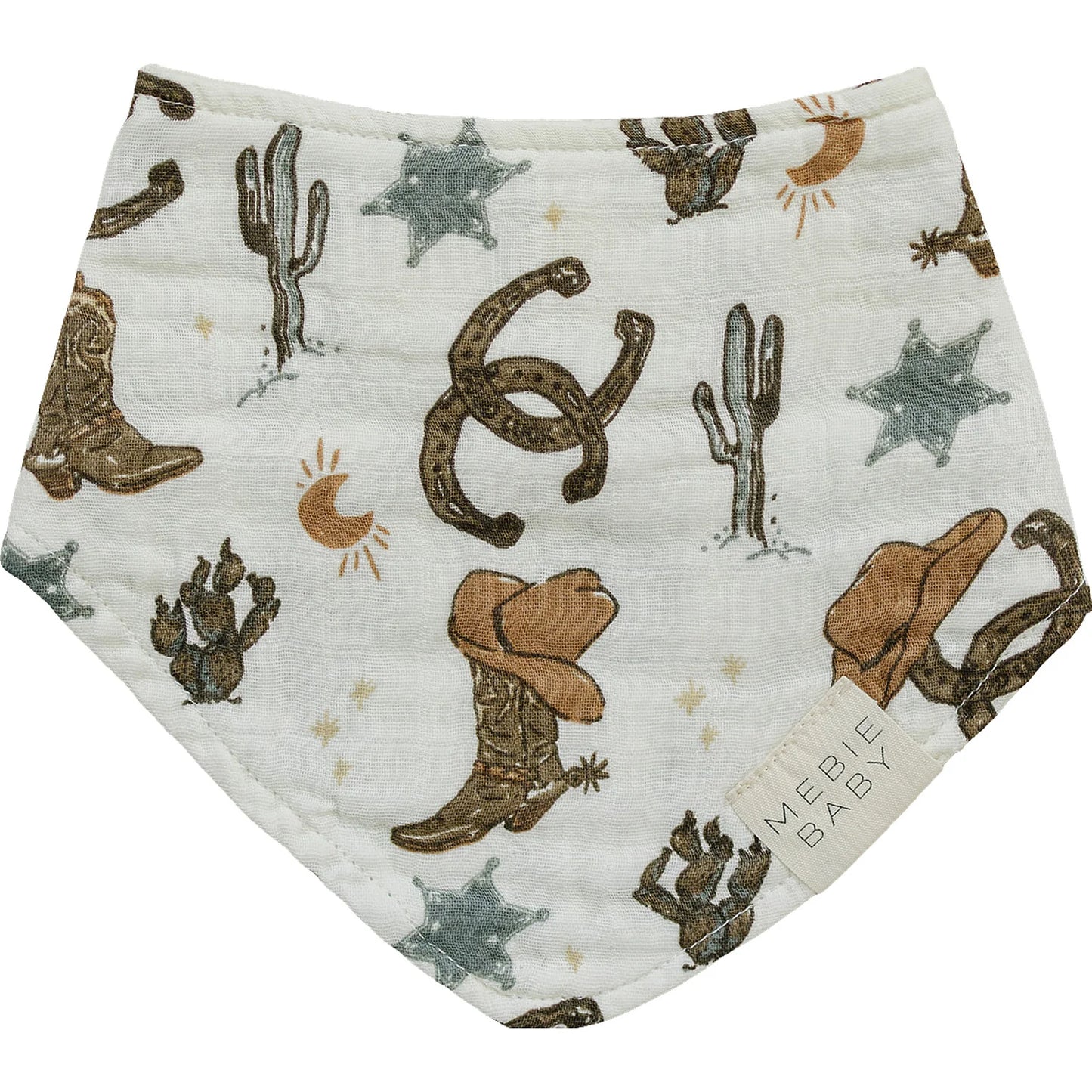 Outlaw Cowboy Muslin Bib
