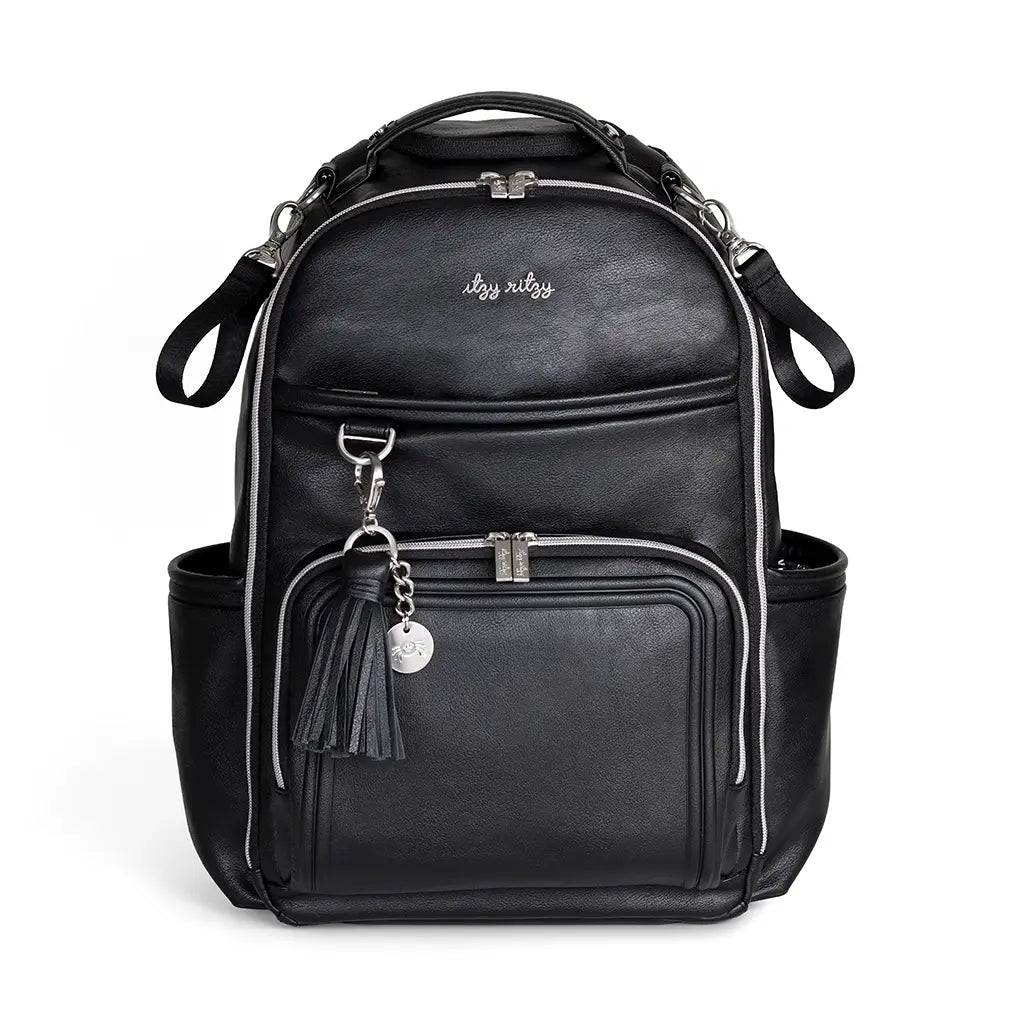 boss backpack leather Noir Boss Plus™ Backpack Diaper Bag – Rattle Dazzle