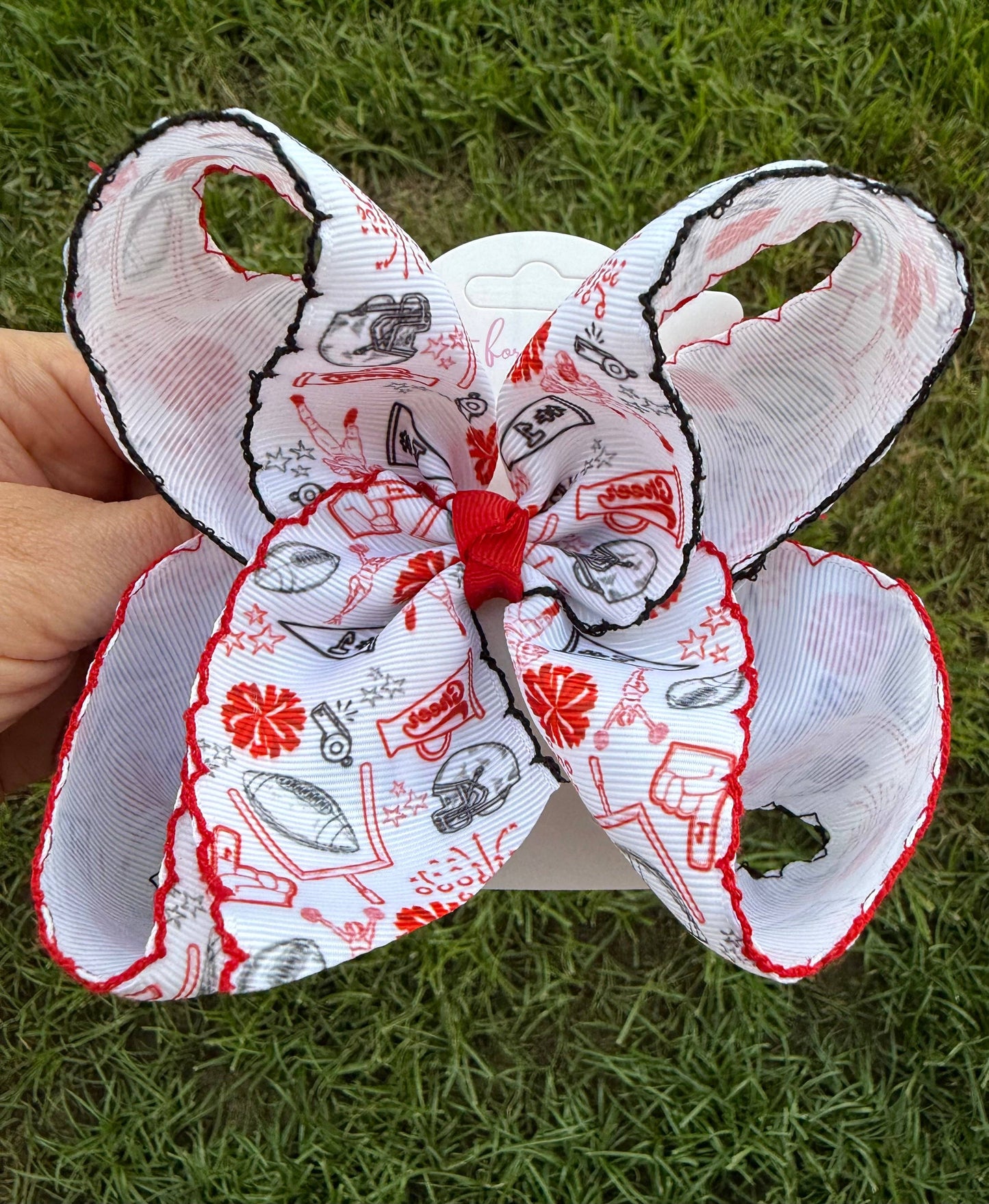 Stadium Style Moonstitch Hair Bows