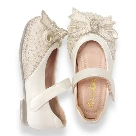 Ivory Crystal Stone Shoes
