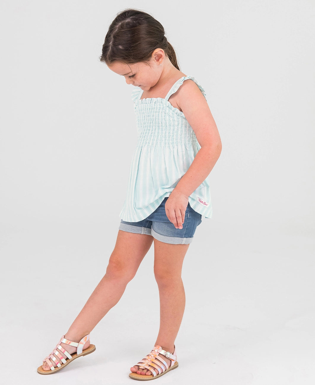 Stretch Denim Shorts - Light Wash