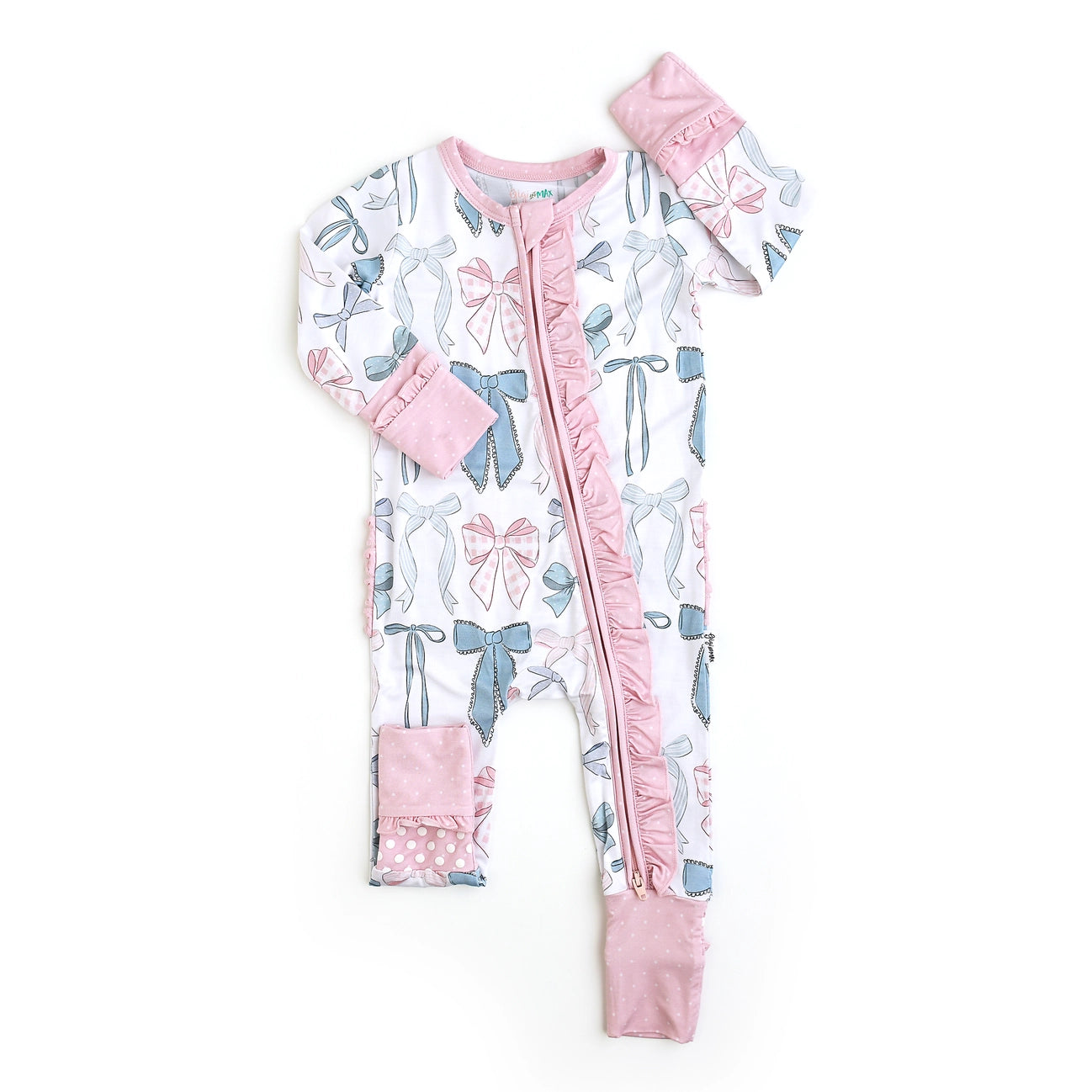 Samantha Bow Ruffle Zip
