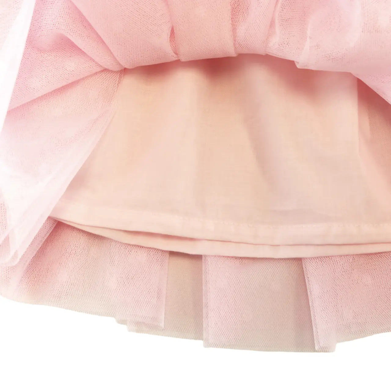 Mesh Dots Tutu Skirt - Pink