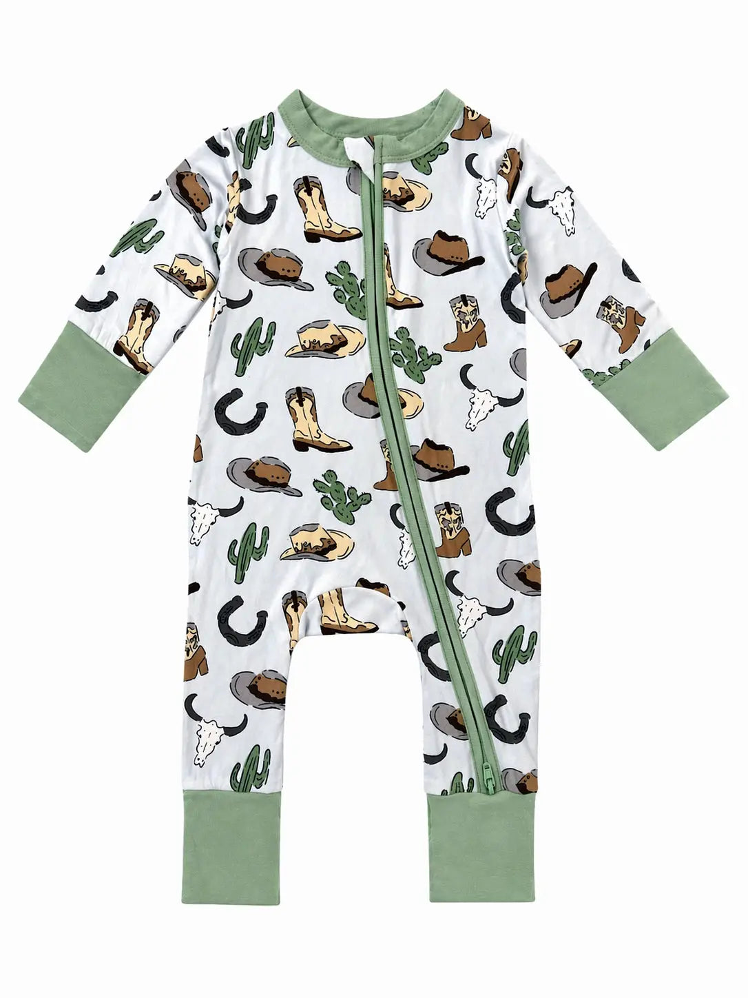Cowboy Country Zip Romper