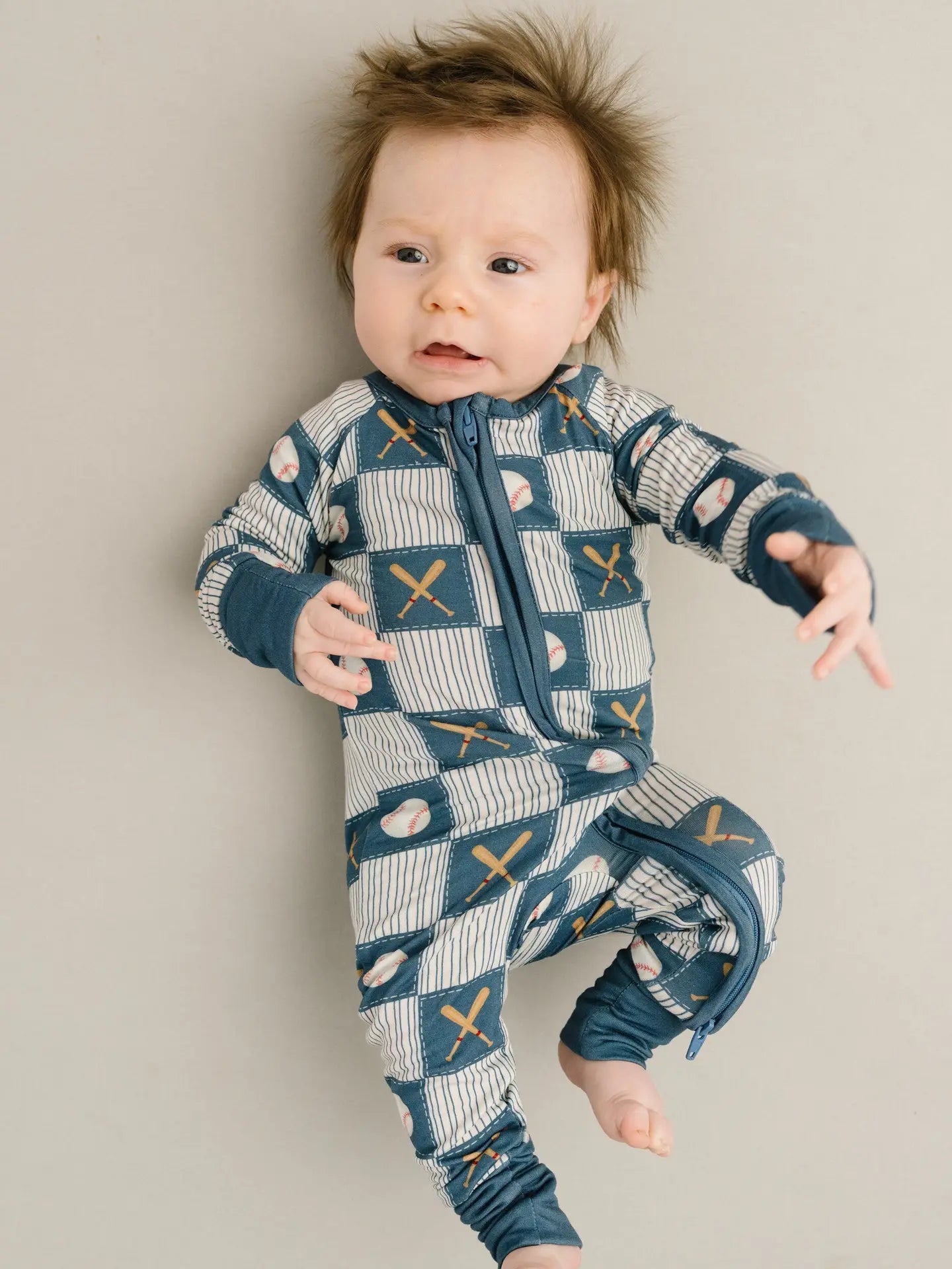 Baseball Patchwork Bamboo Sleeper